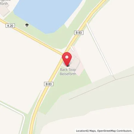 Karte Back Stop Beiseförth
