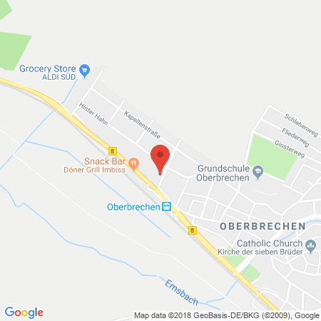 Kartenansicht ARAL-Station Gläser GmbH