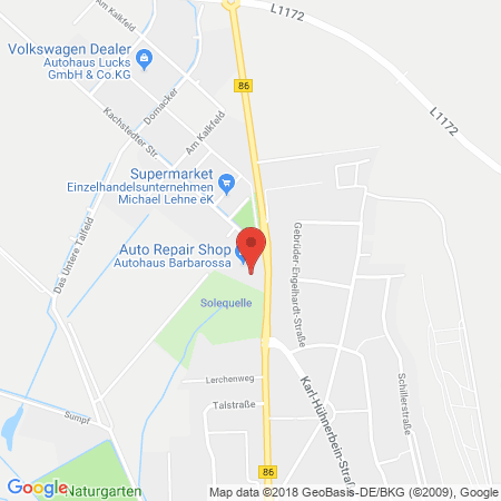 Kartenansicht Autohaus Barbarossa