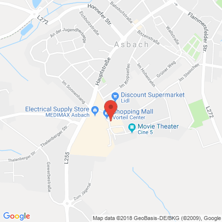 Kartenansicht Tankstelle Vorteilcenter