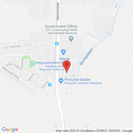 Kartenansicht Esso Station Audi Zentrum Rostock