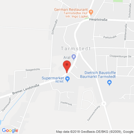 Kartenansicht ARAL Tankstelle Warnecke/Autogas Worpswede