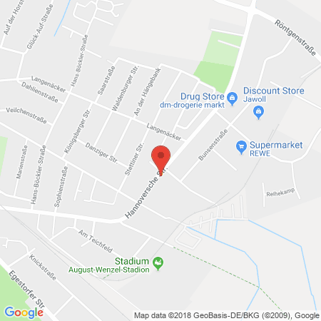 Kartenansicht HEM-Tankstelle