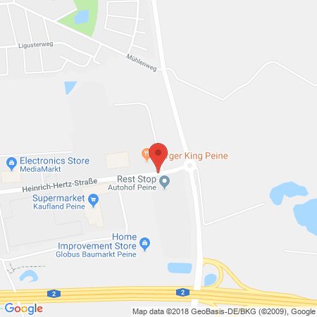 Kartenansicht Autohof Peine (Esso)