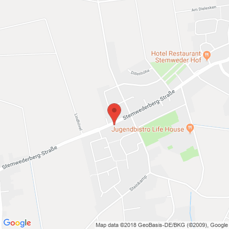 Kartenansicht AVIA Tankstelle Siekermann