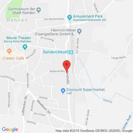 Kartenansicht Reiffeisen Genossenschaft Rahden