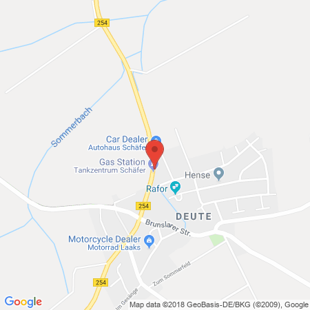 Kartenansicht Tankstelle Schäfer