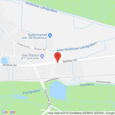 Kartenansicht Propan Rheingas Cottbus Spreegas GmbH