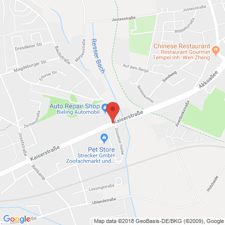 Kartenansicht Bieling-Automobil GmbH