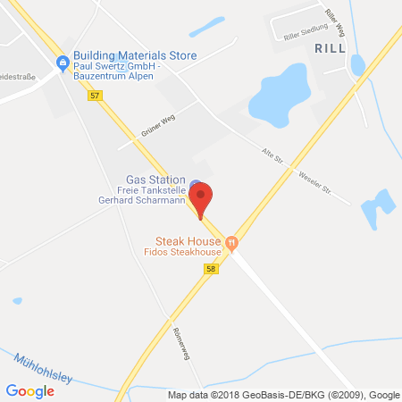 Kartenansicht Freie Tankstelle Wilde