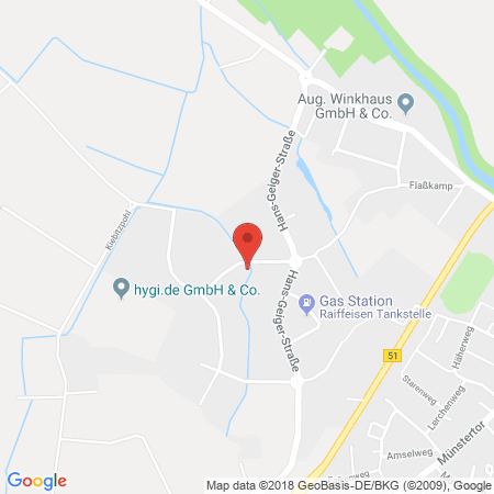 Kartenansicht Raiffeisen Autogas-Tankstelle
