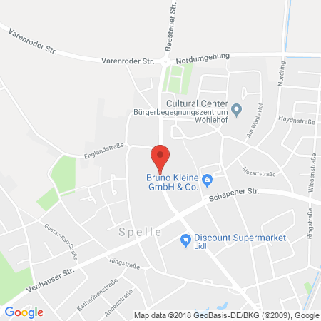 Kartenansicht Lölfin Tankstation Spelle