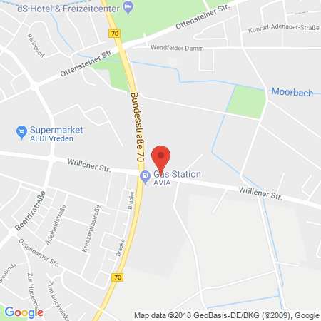 Kartenansicht AVIA Tankstelle