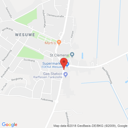 Kartenansicht RWG Tankstelle