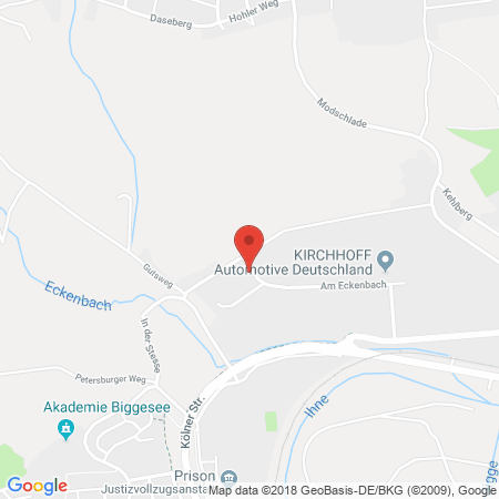 Kartenansicht RWG Attendorn eG