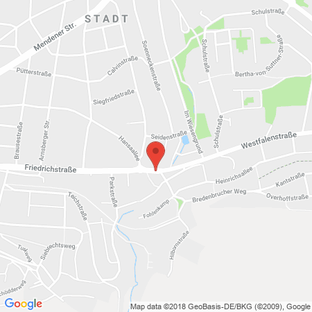 Kartenansicht Autohaus Barfs