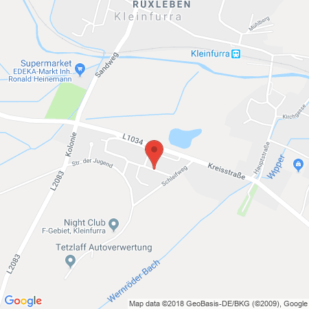 Kartenansicht Reifenservice und Tankstelle