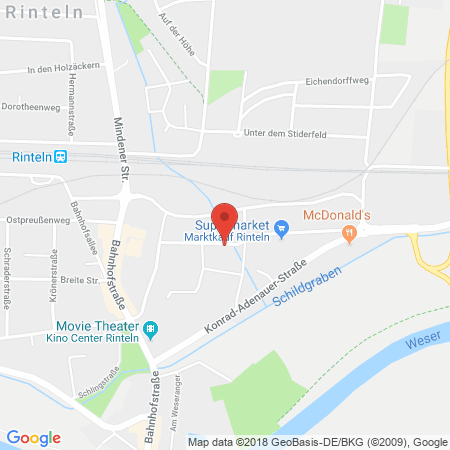 Kartenansicht Stadtwerke Rinteln GmbH, 1a Autoservice Jürgen Kogel