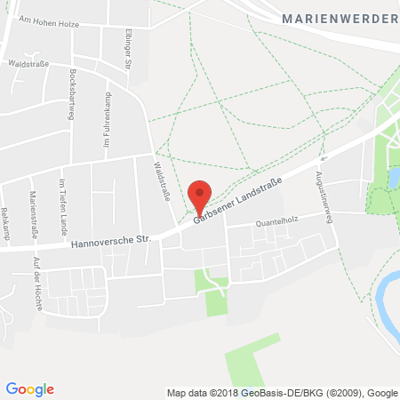 Kartenansicht Esso Tankstelle Marienwerder