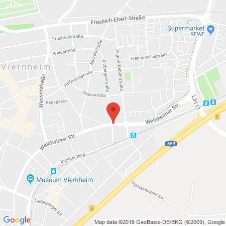 Kartenansicht BFT-Tankstelle Stockert