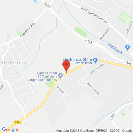 Kartenansicht ED-Tankstelle Nastätten