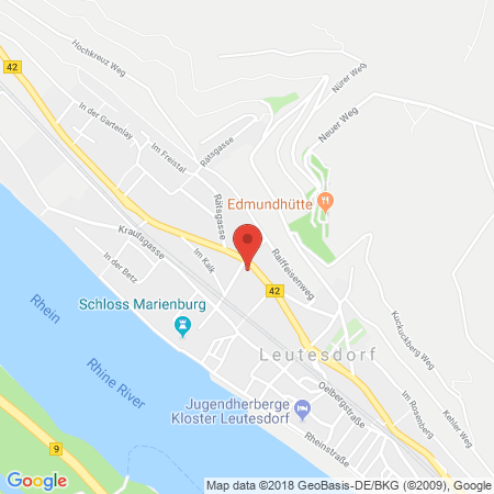 Kartenansicht ED-Tankstelle Leutesdorf