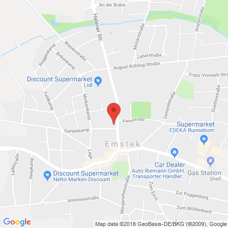 Kartenansicht AVIA-Station Erwin Albers