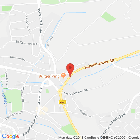 Kartenansicht Esso-Station Lipp