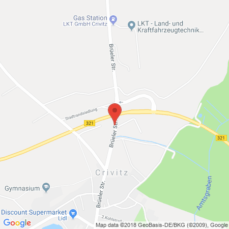 Kartenansicht Land- u. KFZ Technik GmbH Crivitz