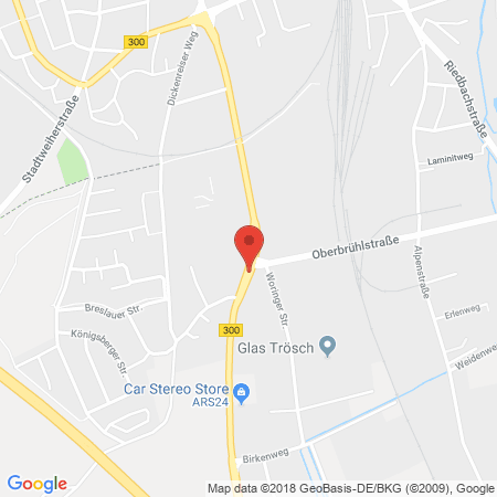 Kartenansicht Aral-Tankstelle Klaus Kegreiß