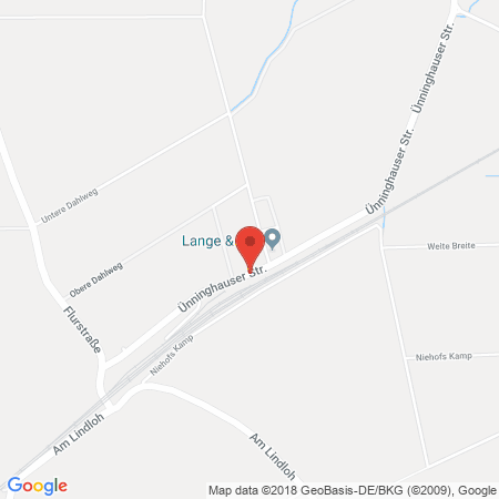 Kartenansicht Lange & Co. GmbH (Betriebsgelände)