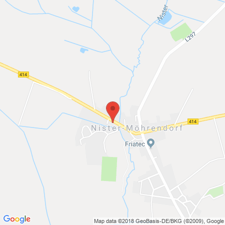 Kartenansicht Aral Tankstelle Köbeler