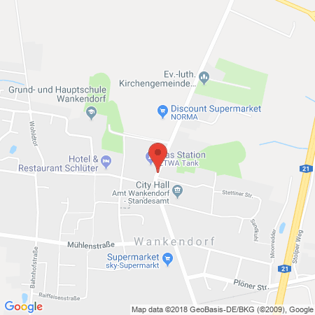 Kartenansicht ETWA Tankstelle Eisenacher