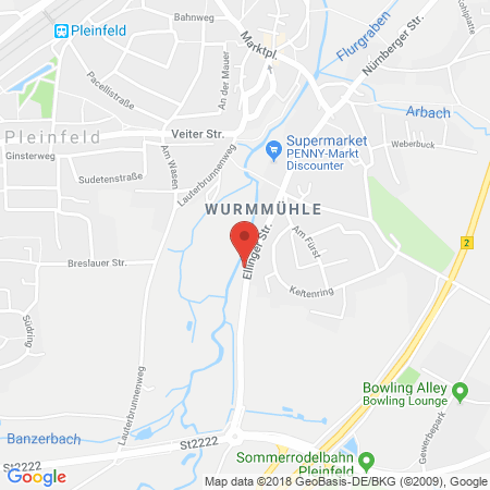 Kartenansicht Esso-Station Weidmann