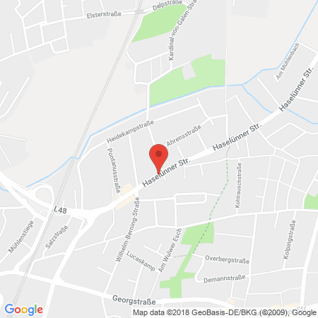 Kartenansicht Q1 Tankstelle Vedder