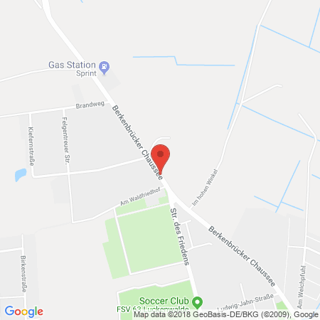 Kartenansicht Sprint Tank