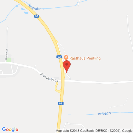 Kartenansicht BAB-Tankstelle Pentling Ost (Avia)