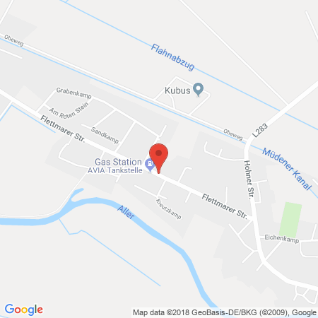 Kartenansicht AVIA Tankstelle