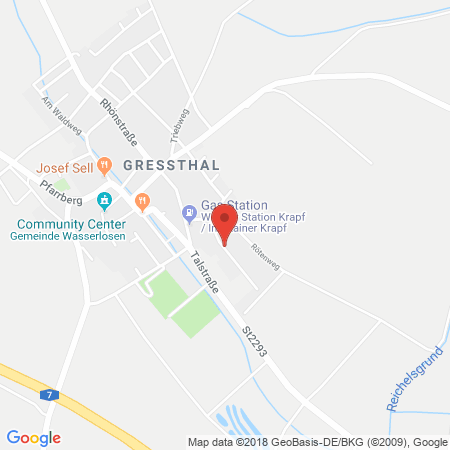 Kartenansicht Reiner Krapf Autohaus/Tankstelle