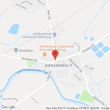 Kartenansicht Westfalen-Tankstelle Hajo Hinrichs