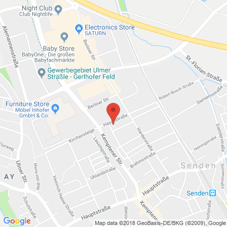 Kartenansicht Shell Tankstelle