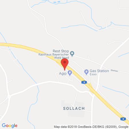 Kartenansicht BAB-Tankstelle Bayerischer Wald Süd (Shell)