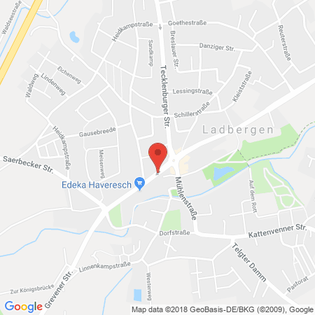 Kartenansicht Westfalen-Tankstelle