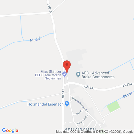 Kartenansicht BEHO Tankstelle Neukirchen