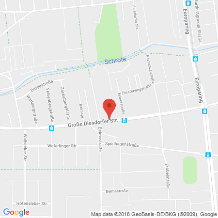 Kartenansicht Q1 Tankstelle