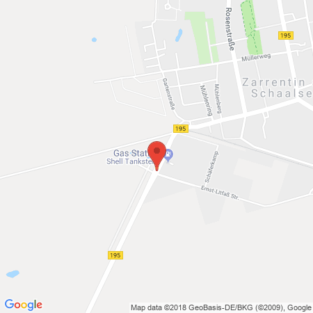 Kartenansicht Shell-Station