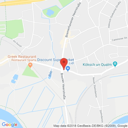 Kartenansicht Esso-Tankstelle