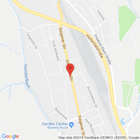 Kartenansicht Avia Tankstelle Buschhütten