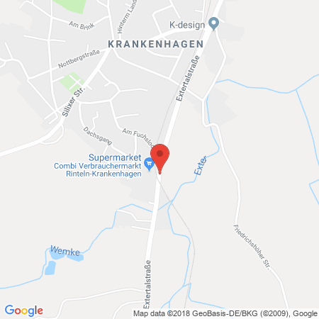 Kartenansicht Volksbank in Schaumburg eG, Raiffeisen Tankstelle