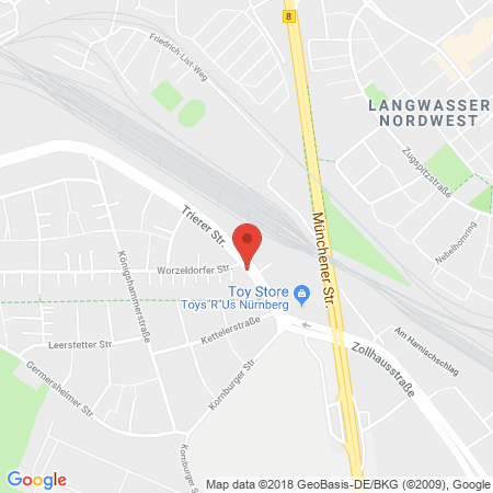 Kartenansicht Esso Station Albert, Rudolf Albert